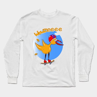 Bird skating Long Sleeve T-Shirt